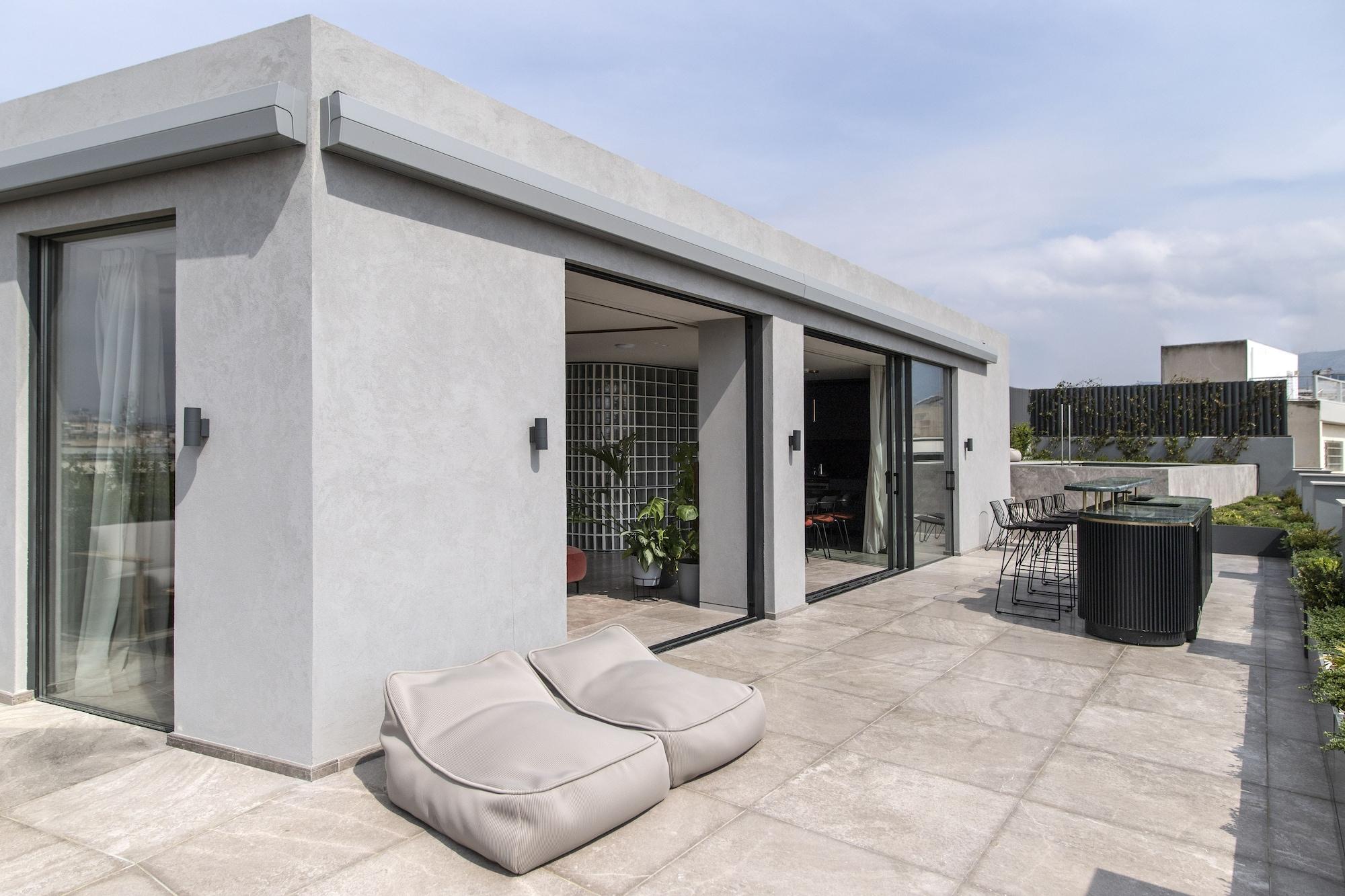 Perianth Hotel Athen Eksteriør billede Rooftop terrace